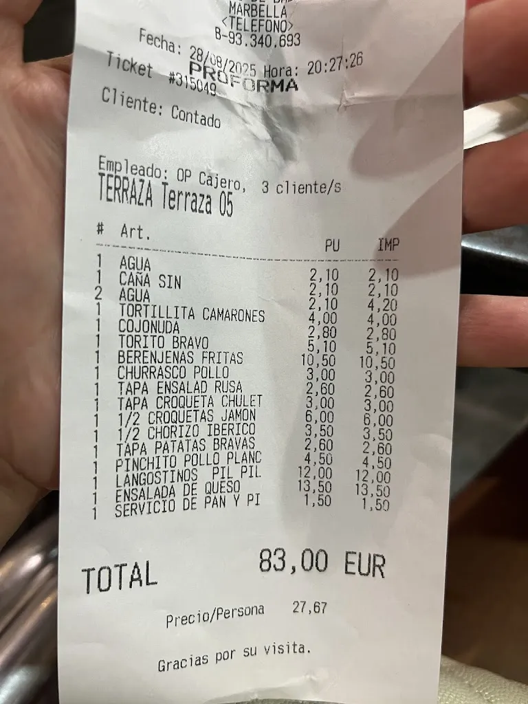 Mirela Kolbe_Taberna Casa Blanca_Marbella_review