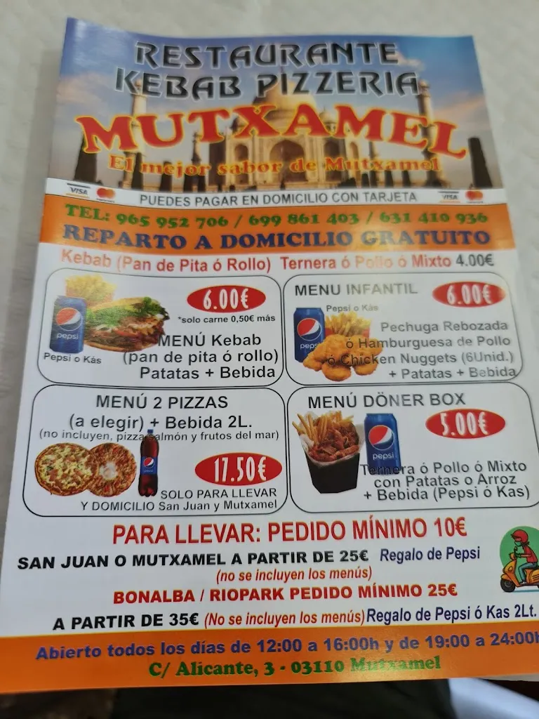 Menu_Restaurant Kebab Pizzeria Mutxamel_Mutxamel_image_4