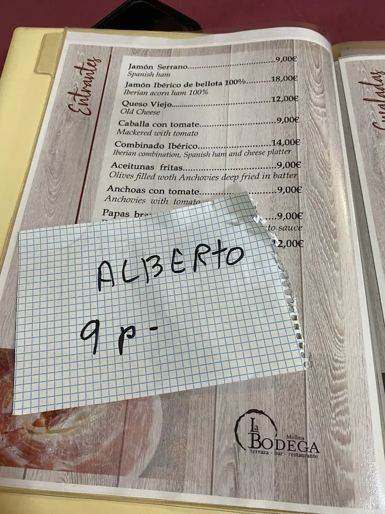 Menu_La Bodega_Mollina_image_1