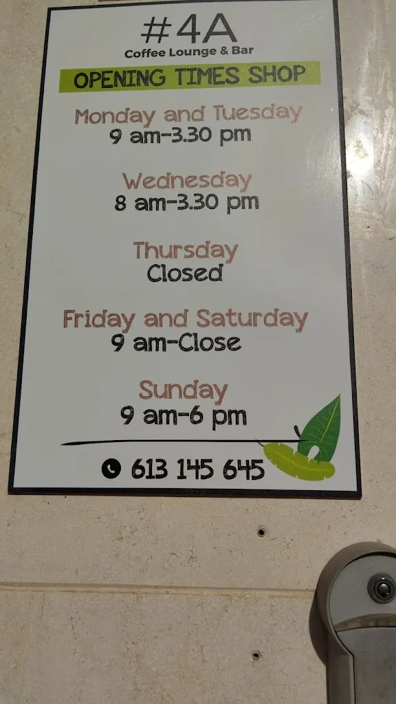 Menu_#4A Coffee Lounge and Bar_Mollina_image_3