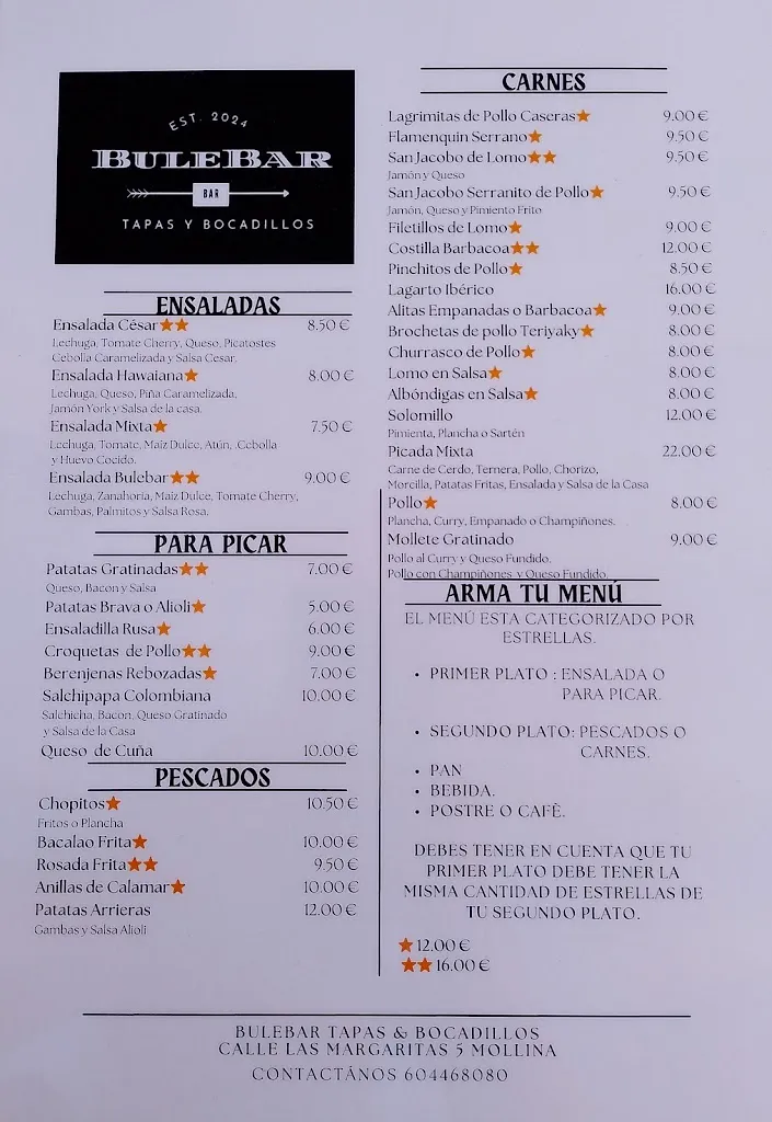 Menu_BULEBAR TAPAS Y BOCADILLOS •Restaurante Colombiano_Mollina_image_4