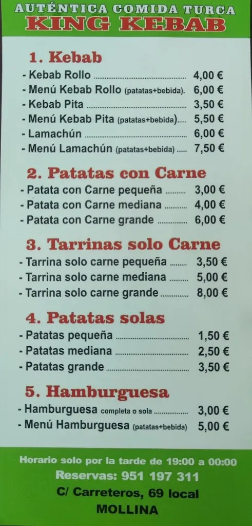 Menu_Auténtica Comida Turca mollina kebab_Mollina_image_2