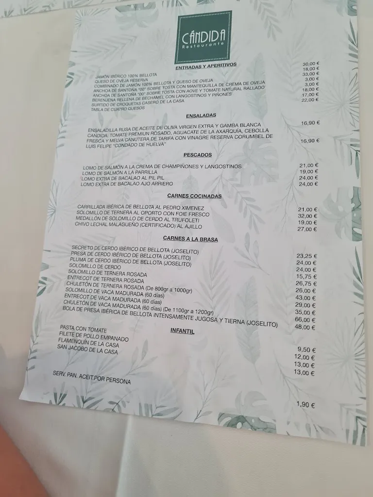 Menu_Restaurante Cándida_Mollina_immagine_1