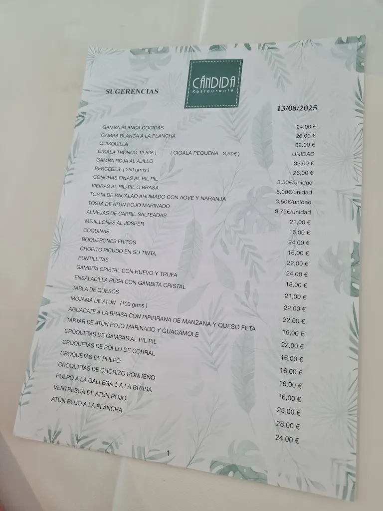 Menu_Restaurante Cándida_Mollina_immagine_2
