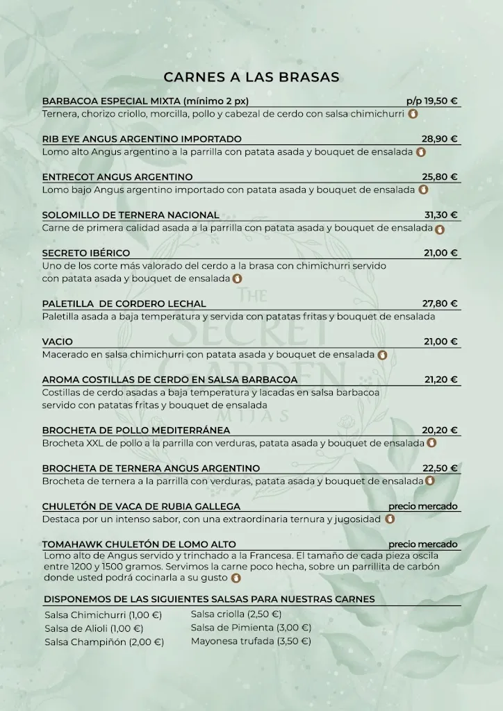 Menu_The Secret Garden - Mijas_Mijas_image_4