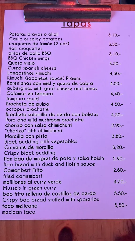 Menü_Koco bistró_Mijas_Bild_1