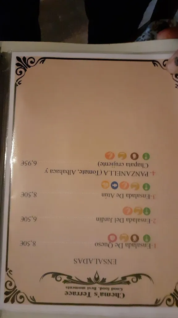 Menu_La terraza de Chema /Chema's Terrace_Mijas_image_1