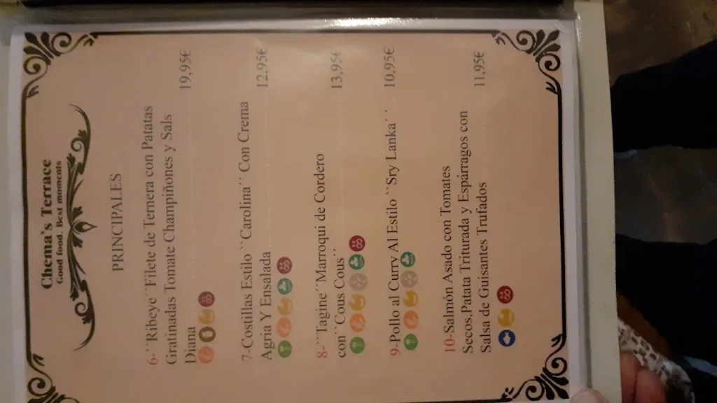 Menu_La terraza de Chema /Chema's Terrace_Mijas_image_2