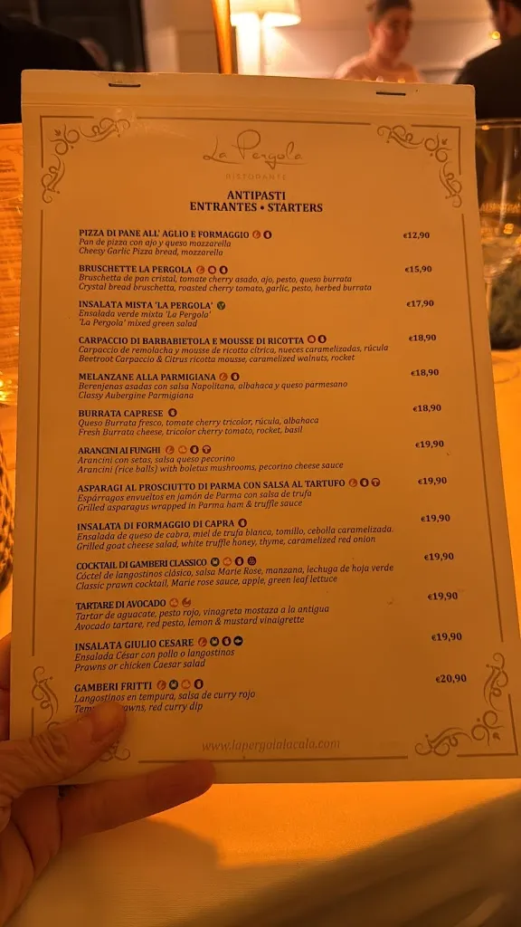 Menu_La Pergola Ristorante - La Cala de Mijas_Mijas_image_1