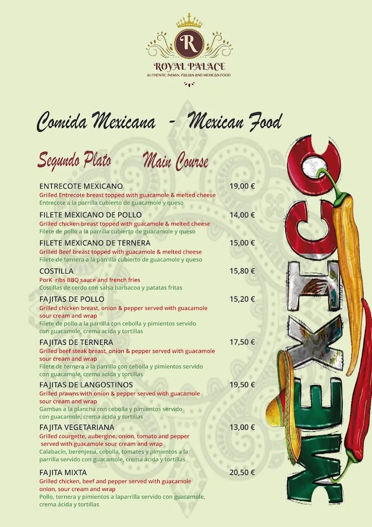 Menu_Royal Palace Indian Restaurant Mijas_Mijas_image_1