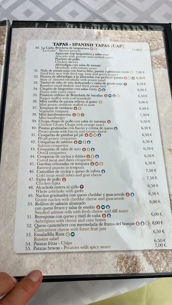 Menu_The Snug_Mijas_image_1