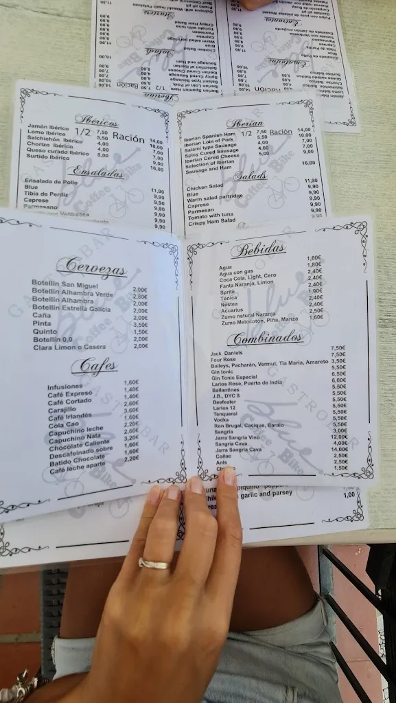 Menu_Blue coffee bike_Mijas_image_1