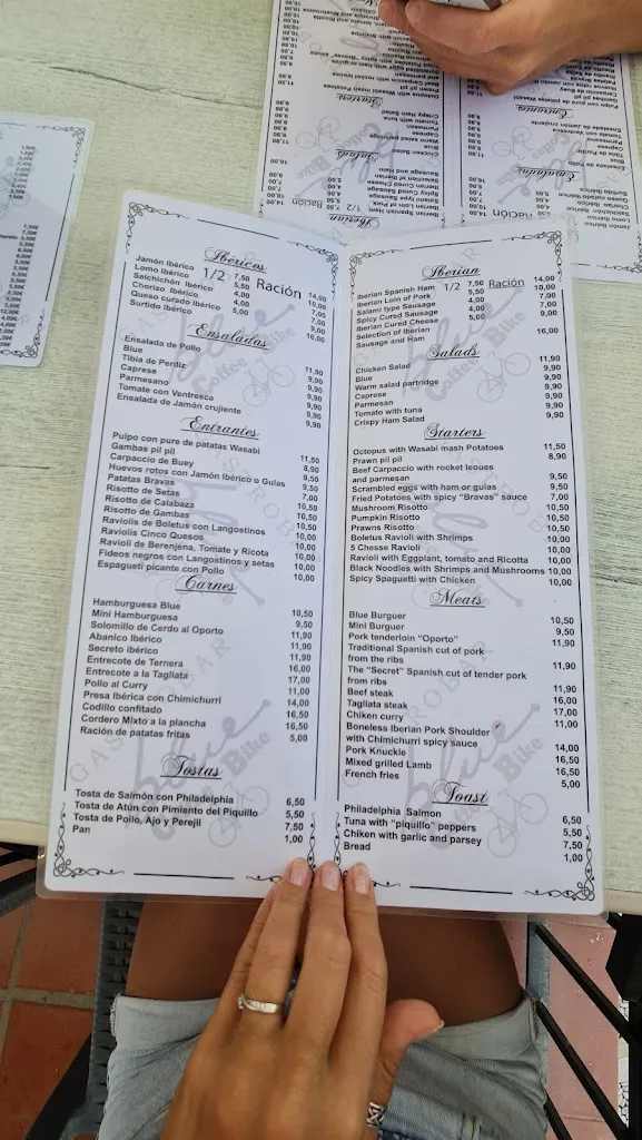 Menu_Blue coffee bike_Mijas_image_3