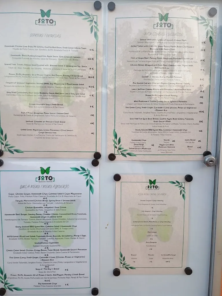 Menu_El Soto Restaurant_Ojén_image_1