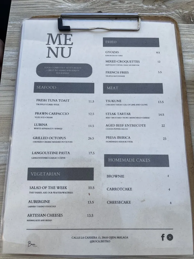 Menu_Restaurante Boca Bistro._Ojén_image_1