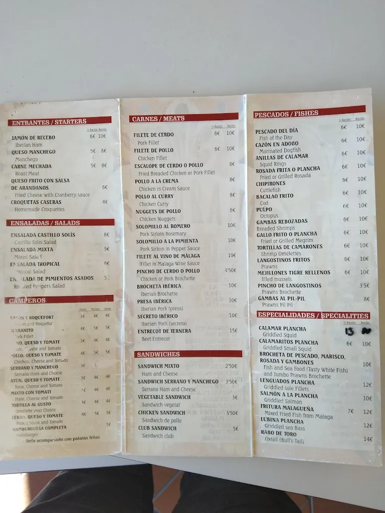 Menu_Restaurante Bar Castillo Solis_Ojén_image_1