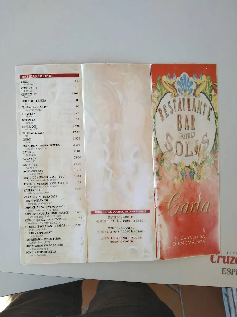 Menu_Restaurante Bar Castillo Solis_Ojén_image_2