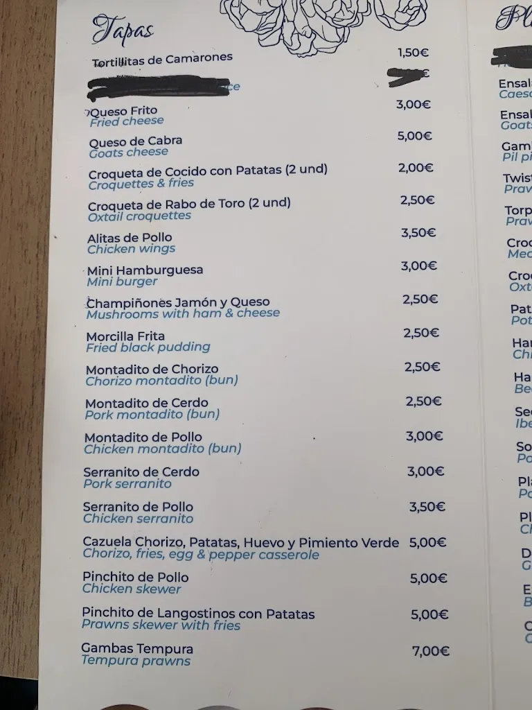 Menu_Taberna el portero_Ojén_image_2