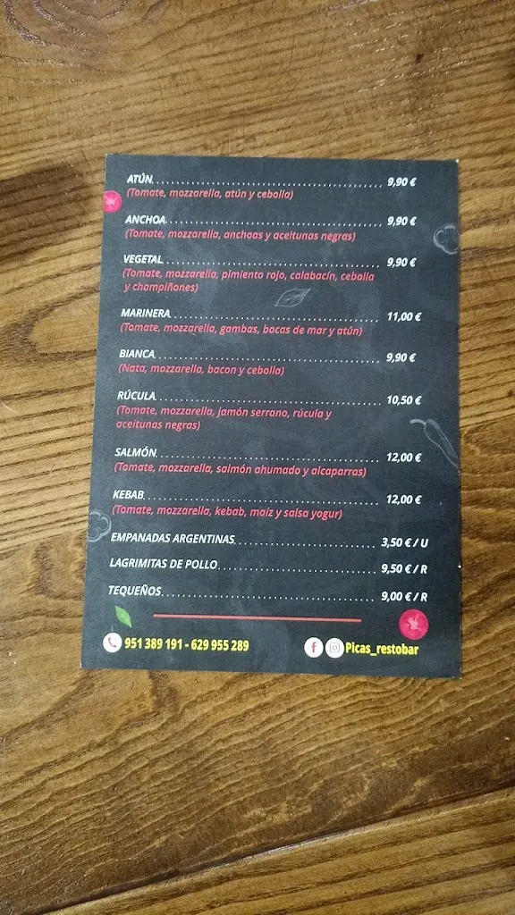 Menu_Restaurante Pica’s_Ojén_image_2