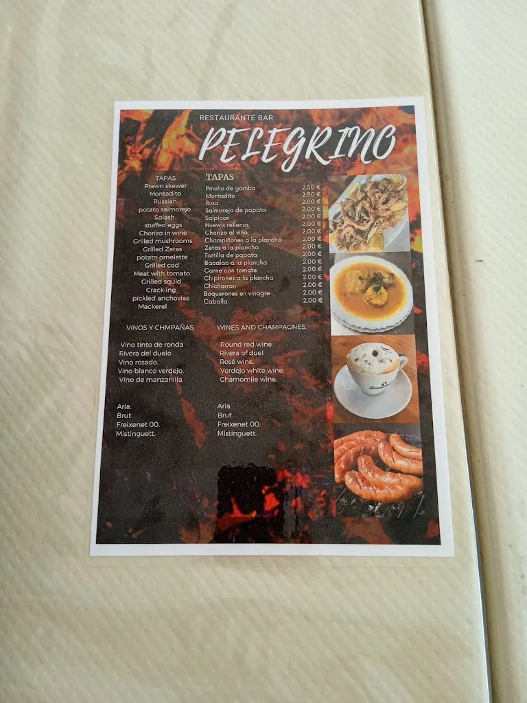 Menu_Venta Restaurante El Pelegrino_Ojén_image_1