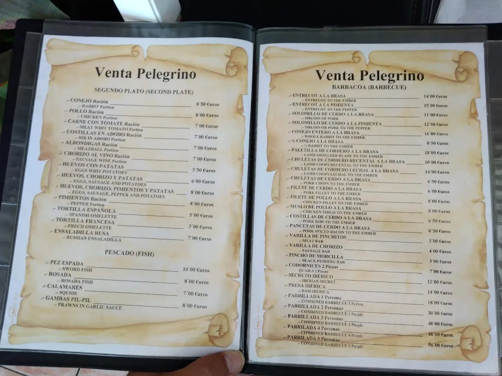 Menu_Venta Restaurante El Pelegrino_Ojén_image_4