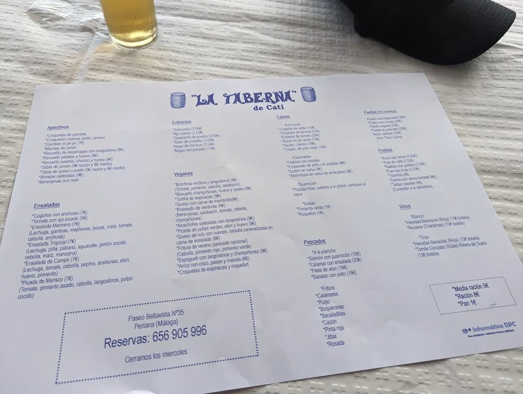 Menu_La Taberna de Cati_Periana_image_1
