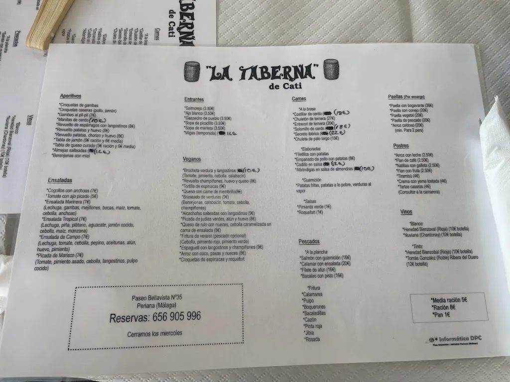 Menu_La Taberna de Cati_Periana_image_2