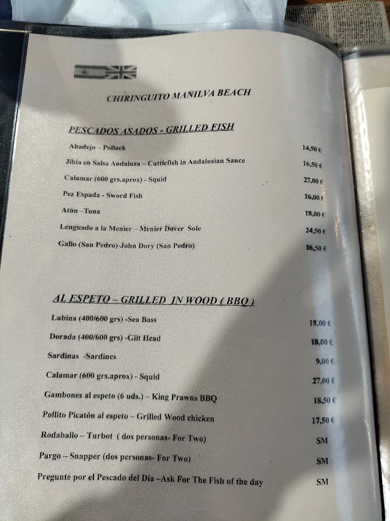 Menu_Chiringuito Manilva Beach_Manilva_image_1