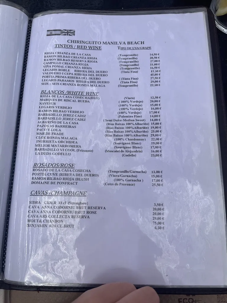 Menu_Chiringuito Manilva Beach_Manilva_image_3