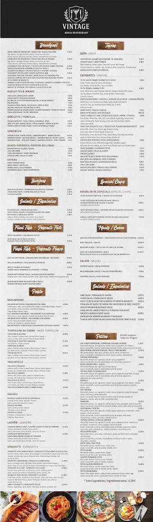 Menu_VINTAGE Bar & Restaurant_Manilva_image_1