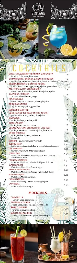 Menu_VINTAGE Bar & Restaurant_Manilva_image_2