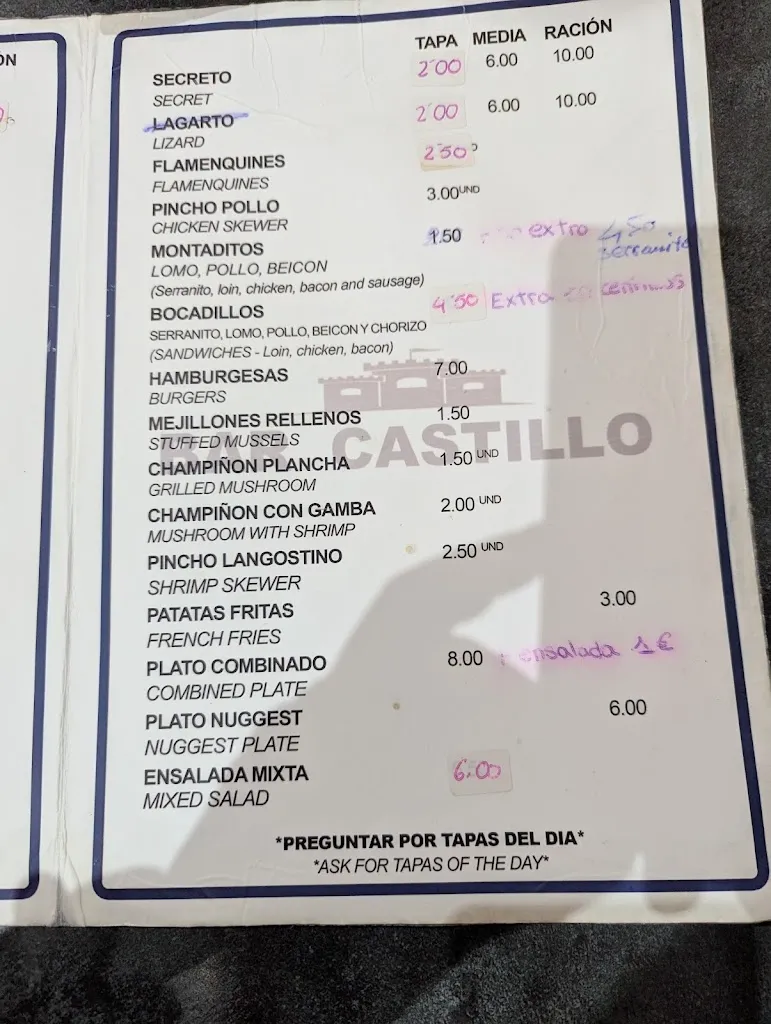 Menu_Bar Castillo_Manilva_image_3