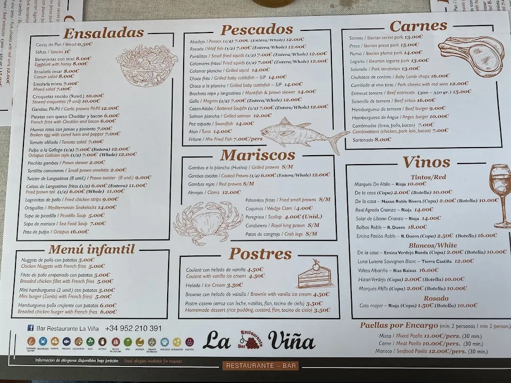 Menu_Bar La Viña_Manilva_image_1