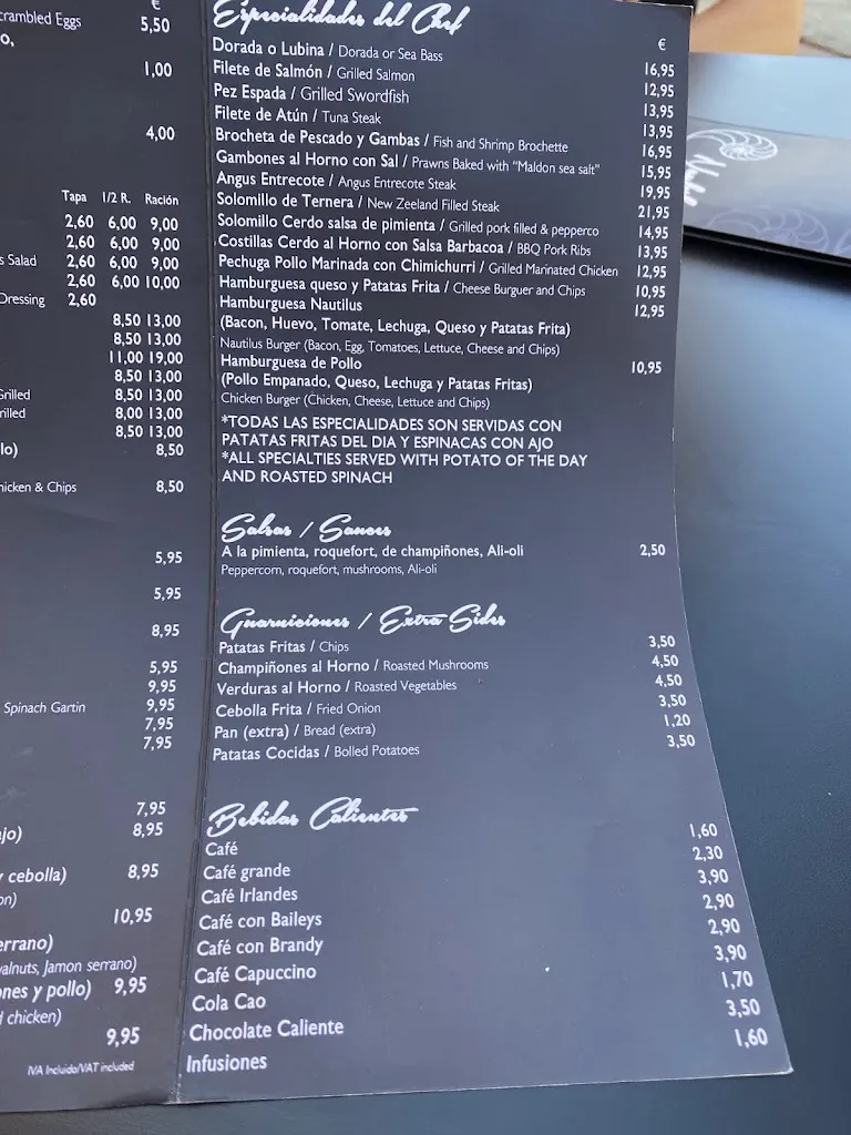 Menu_Nautilus Gastro-Bar Sabinillas_Manilva_immagine_4