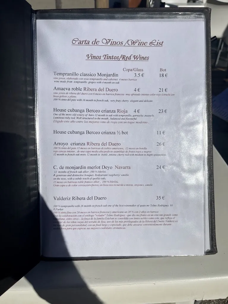 Menu_Chiringuito de playa Cubanga_Manilva_image_3
