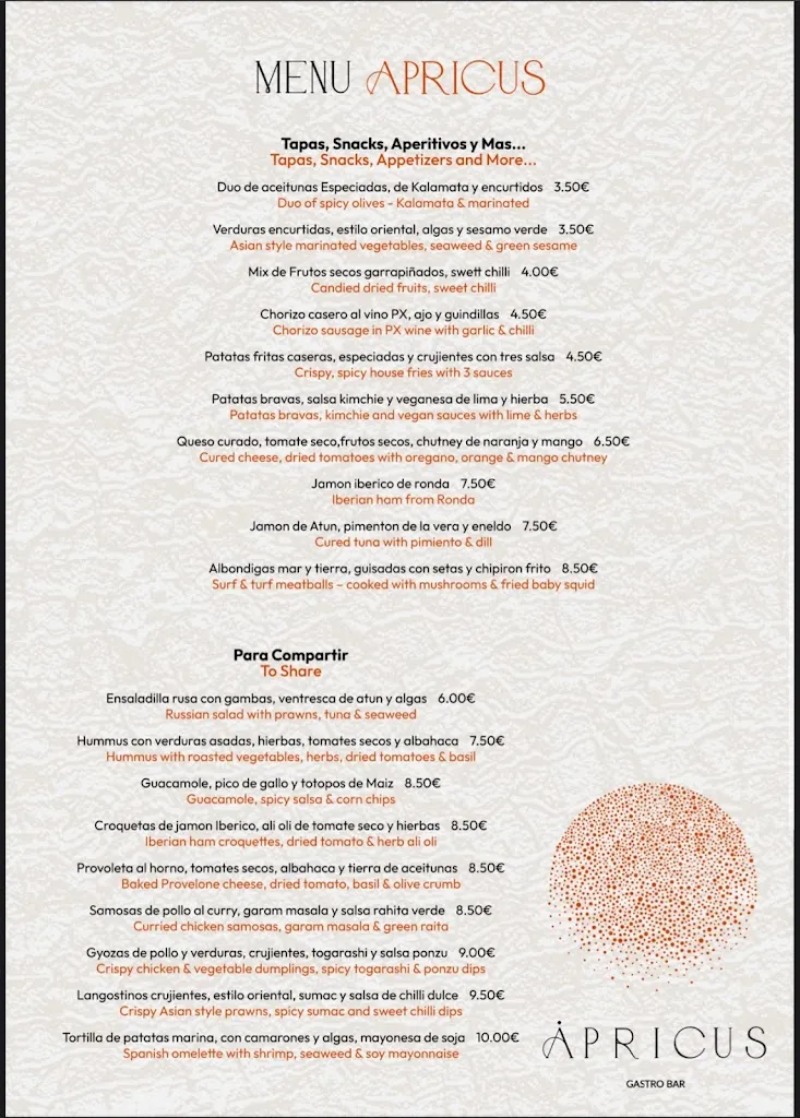 Menu_Apricus Gastrobar_Manilva_image_2