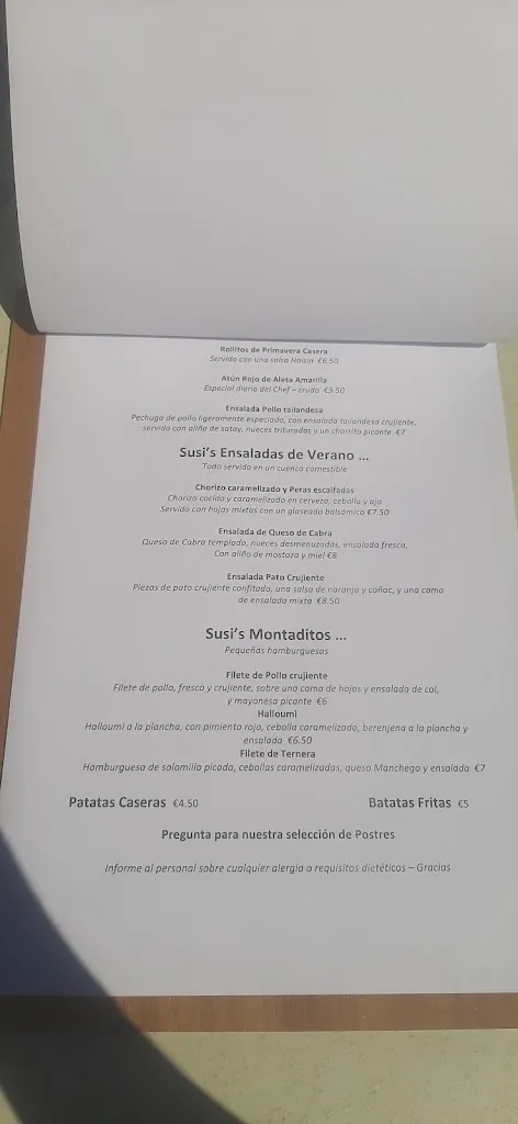 Menu_Susi GastroTapas Beach House_Manilva_image_4