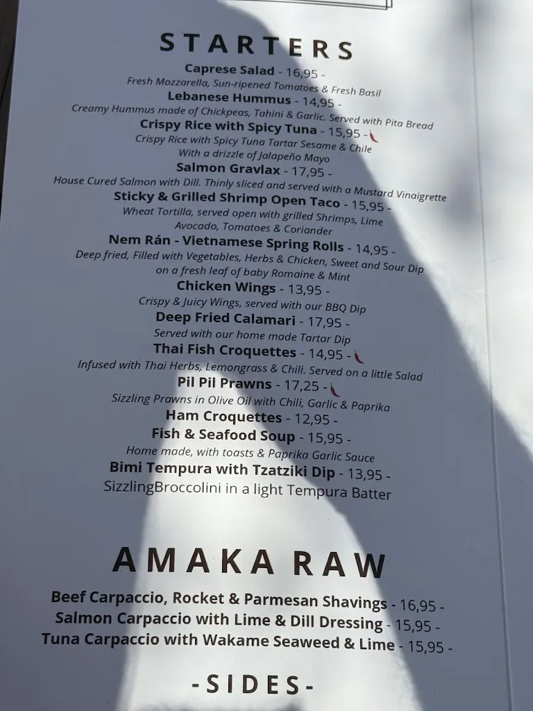 Menu_Amaka Beach Chiringuito_Manilva_image_1