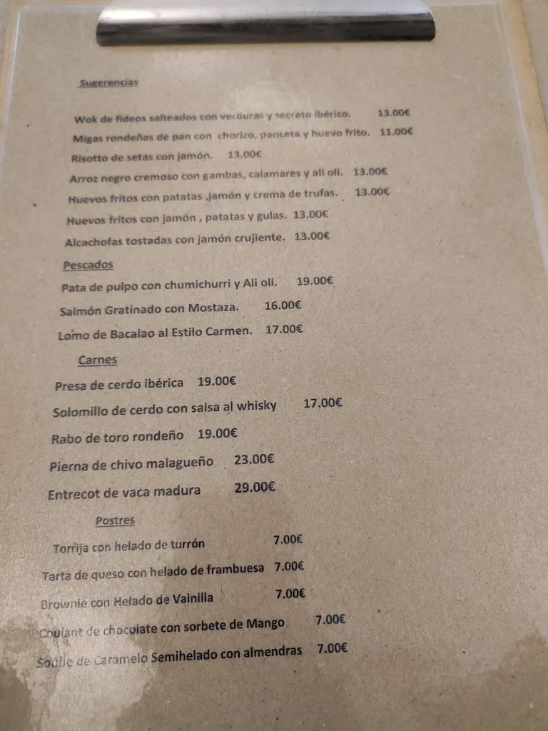 Menü_Mesón Carmen la de Ronda_Ronda_Bild_4