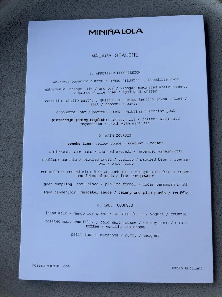 Menu_Mi Niña Lola | Restaurante en Málaga_Málaga_immagine_2