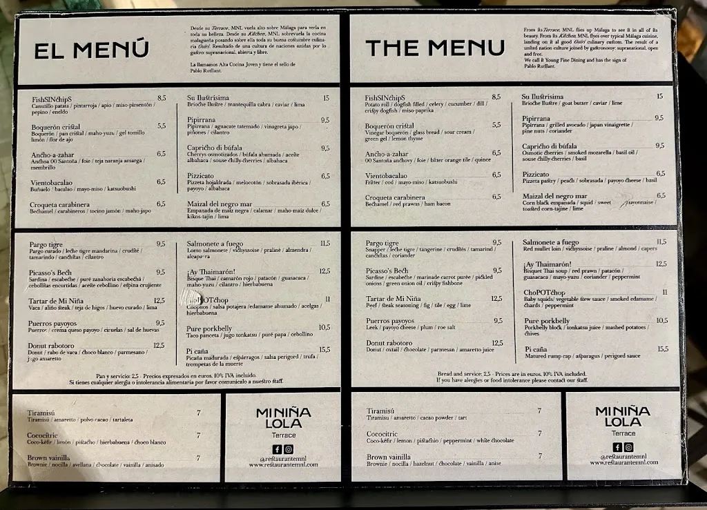 Menu_Mi Niña Lola | Restaurante en Málaga_Málaga_immagine_3