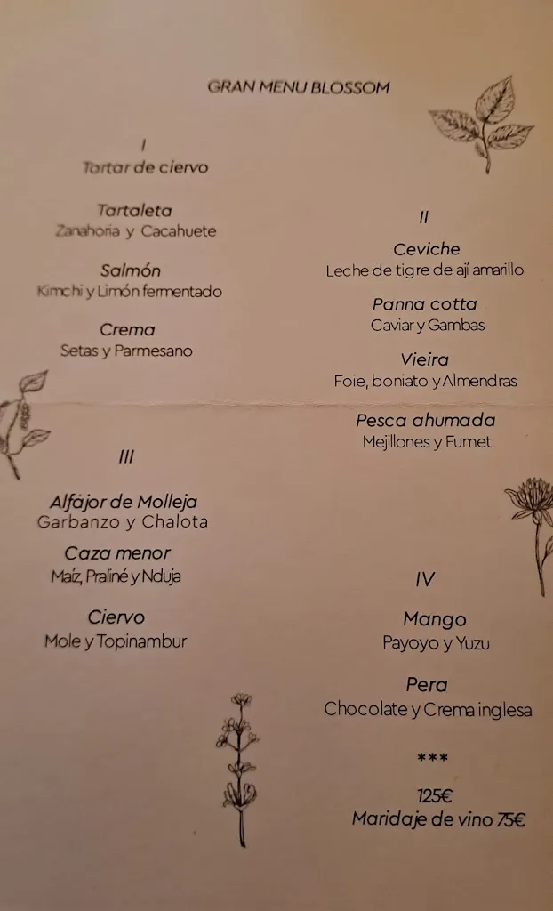 Menu_Blossom Restaurant_Málaga_image_4