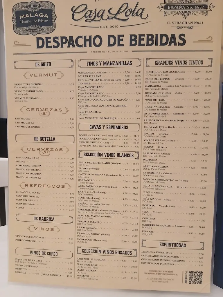 Menu_Casa Lola_Málaga_image_4