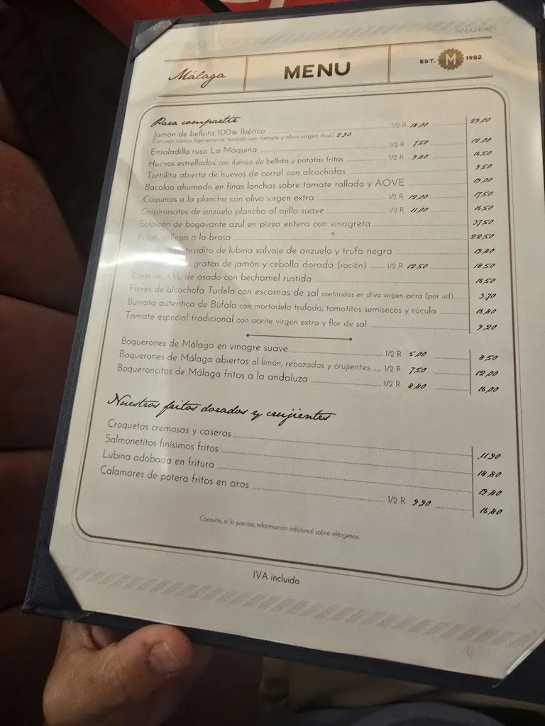 Menu_La Máquina Málaga_Málaga_image_2