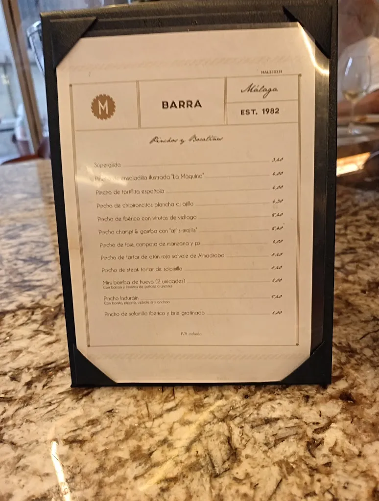 Menu_La Máquina Málaga_Málaga_image_3