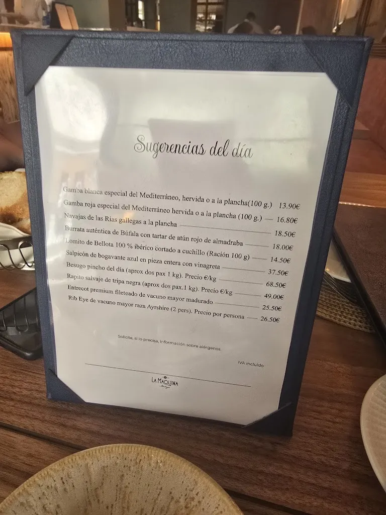Menu_La Máquina Málaga_Málaga_image_4