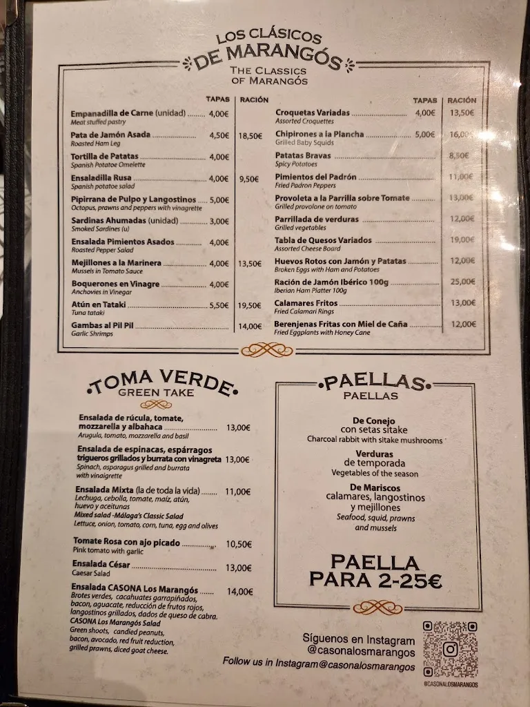 Menu_Casona los Marangós | Tapas y Comida Española_Málaga_image_4
