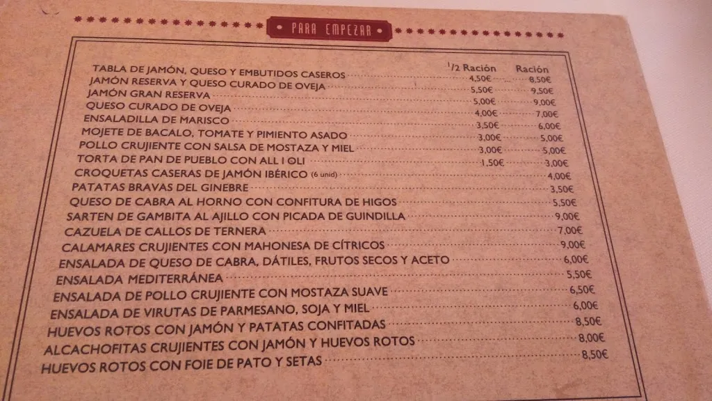 Menü_Restaurante Ginebre_Petrer_Bild_4