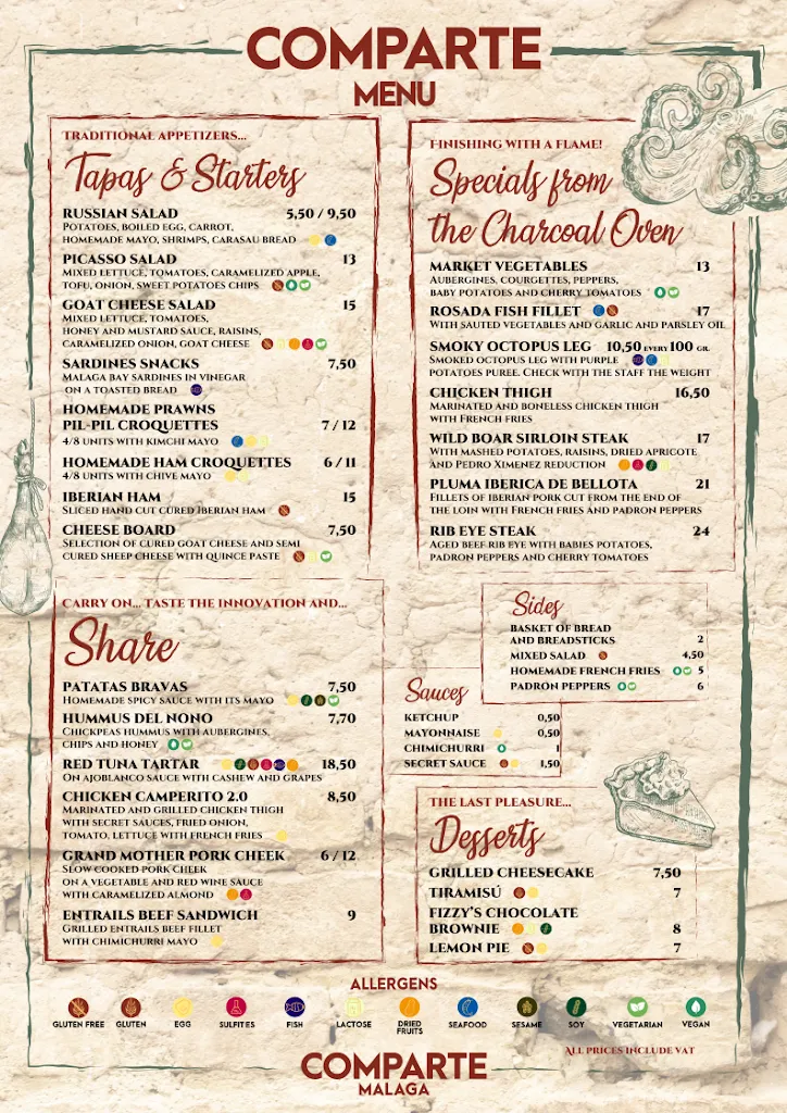 Comparte restaurant in Málaga