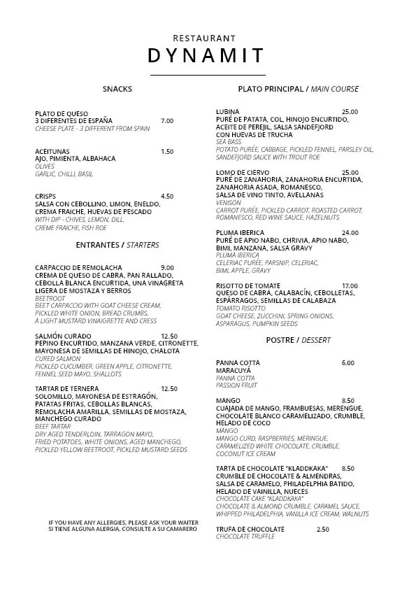 Menu_Restaurante Dynamit_Málaga_image_1